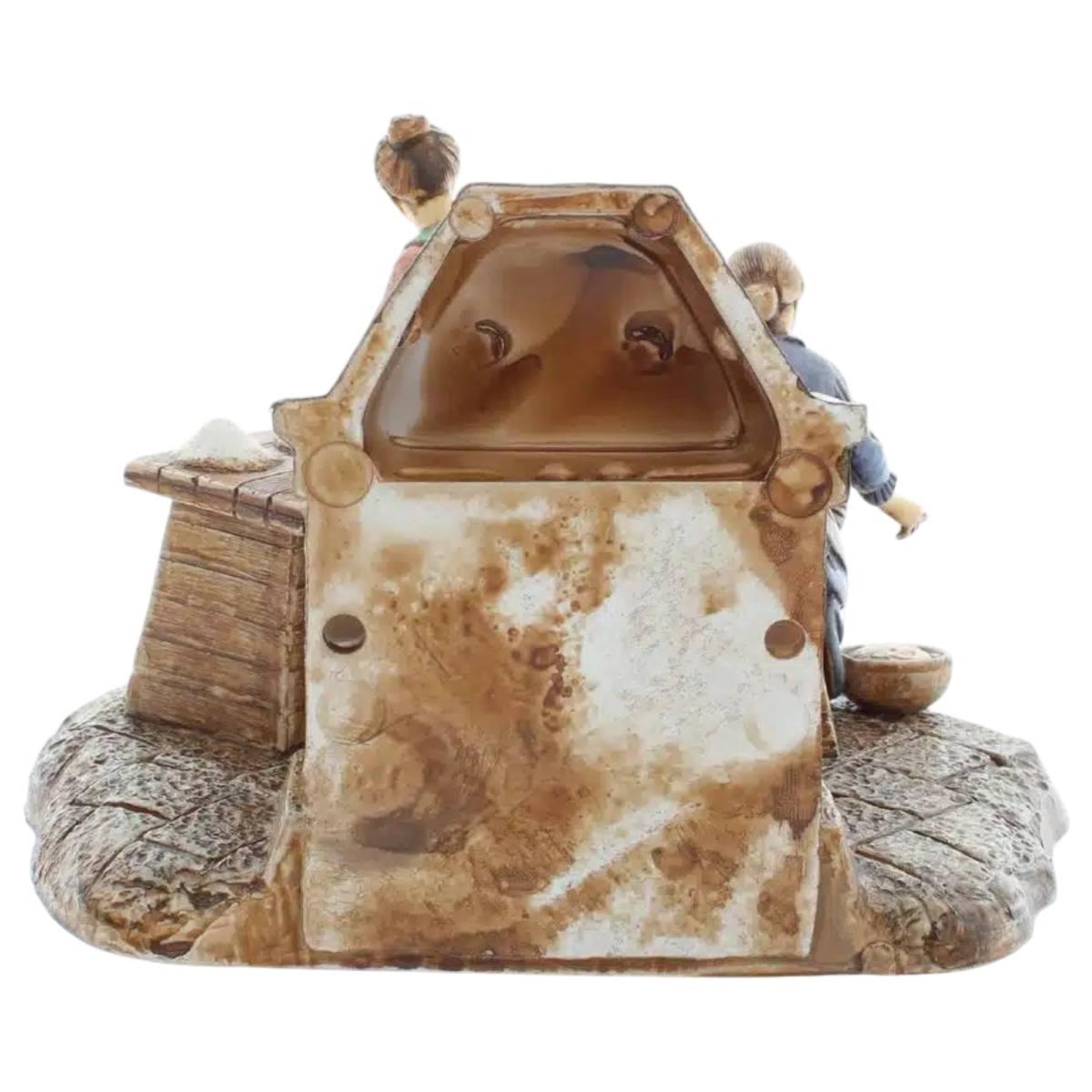 Statua cm.10 Donne che Cucinano al Camino | Moranduzzo