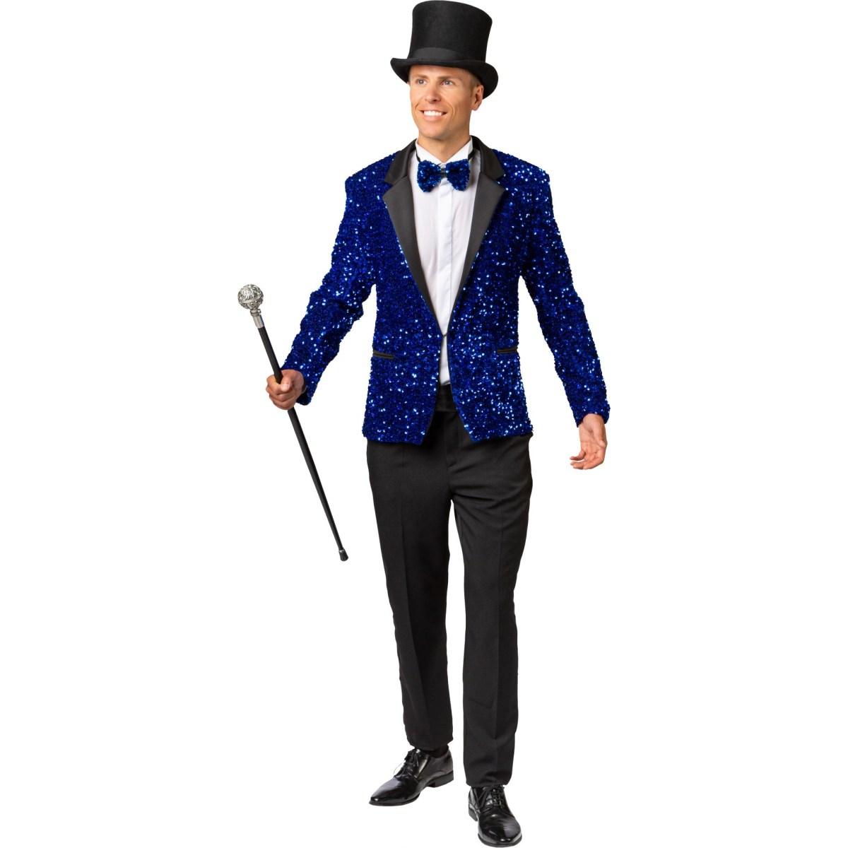 Papillon Paillettes Blu |Orlob