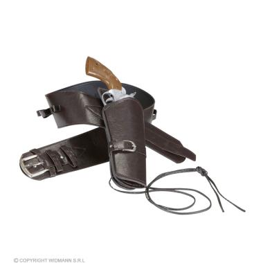 Cinturone Cowboy Fonfina 1 Posto Similpelle Marrone |Widmann