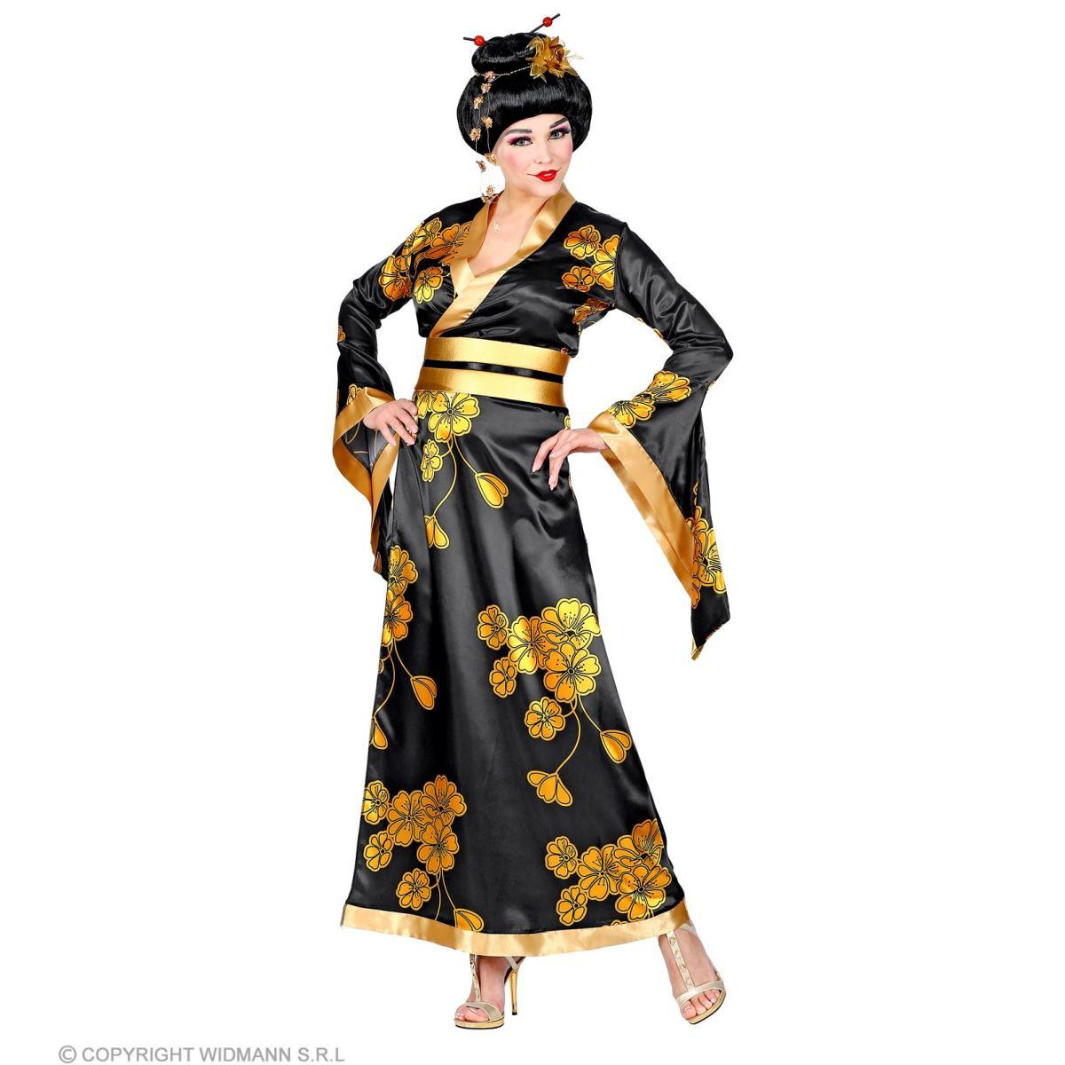 Costume Geisha Nero e Oro