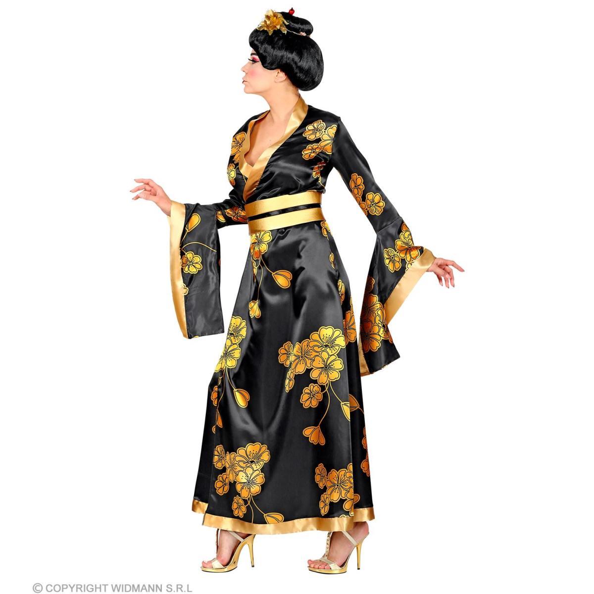 Costume Geisha Nero e Oro