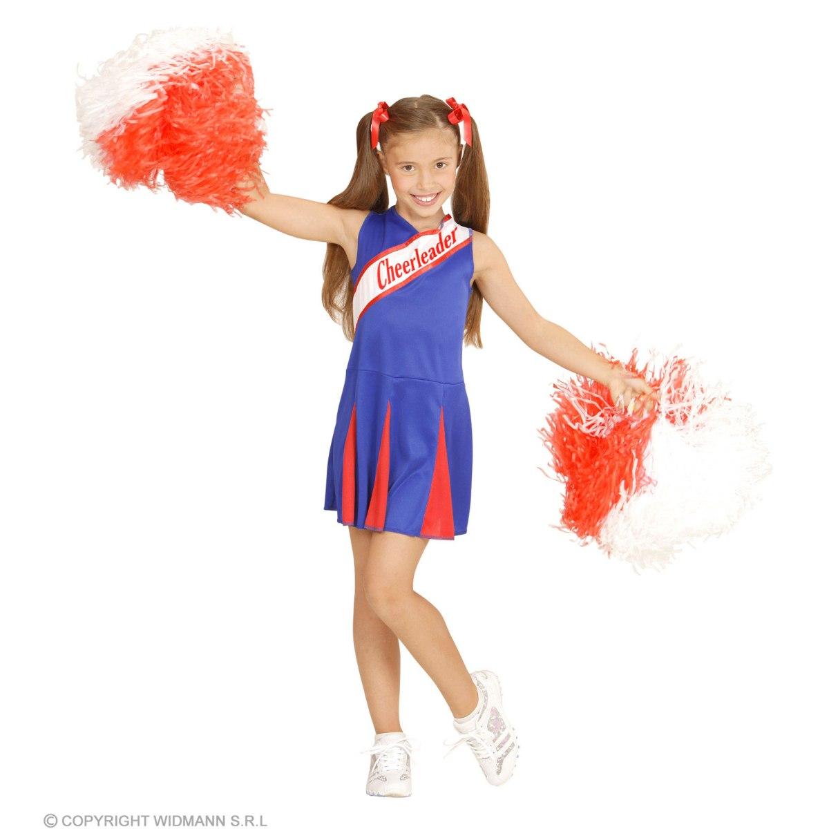 Costume Cheerleader Blu e Rosso |Widmann