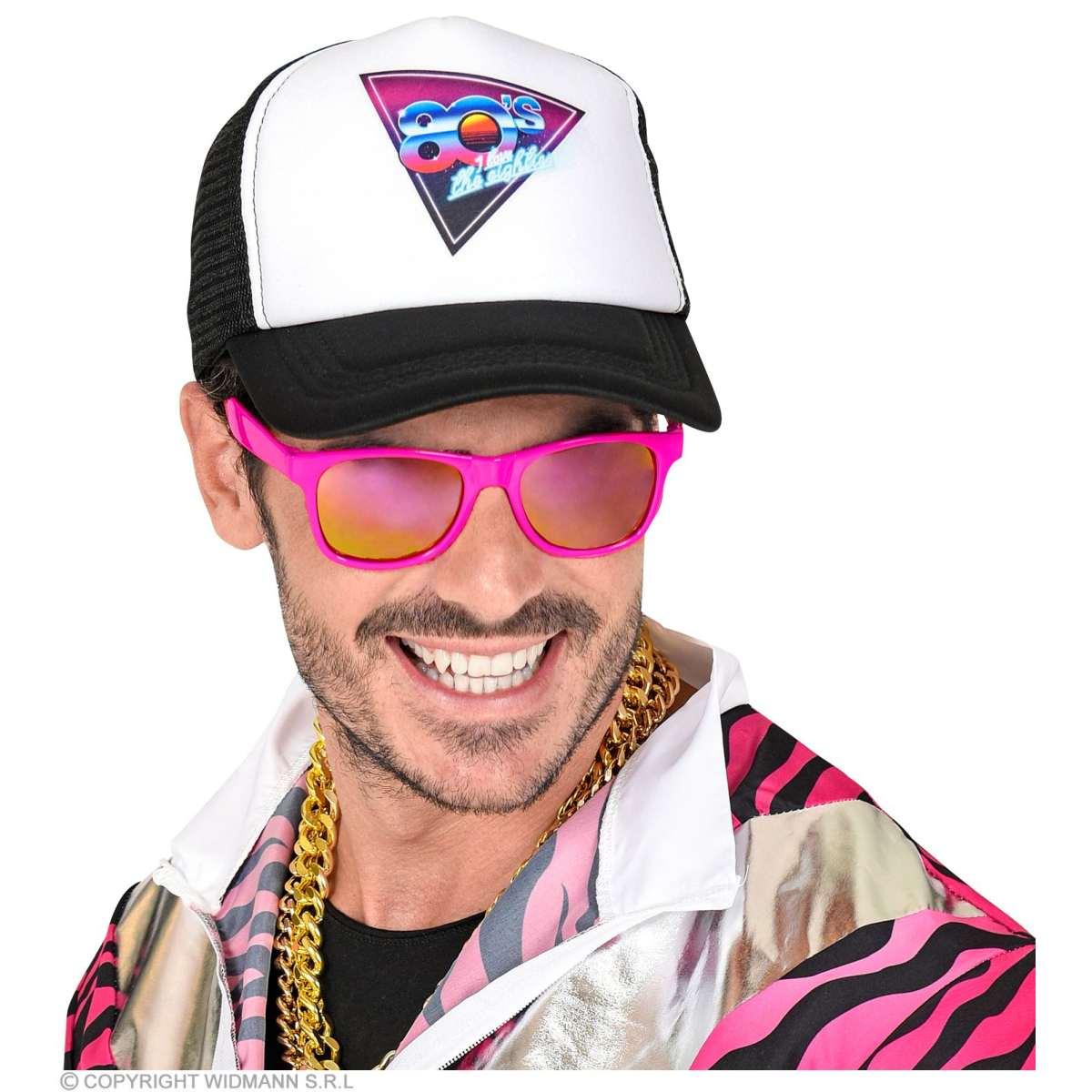 Occhiali Rosa Fucsia Anni '80 |Widmann