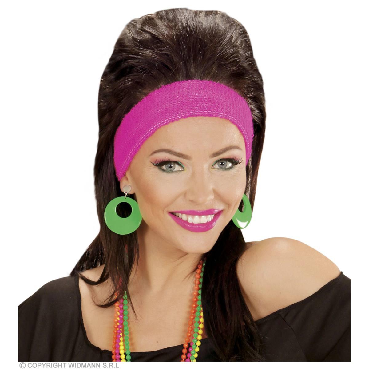 Orecchini Disco Cerchi Verdi |Widmann