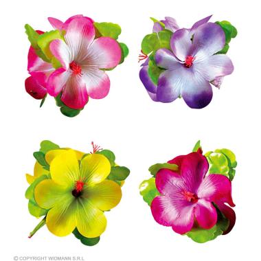 Mollettina Capelli con Fiore Disponibile 4 Colori