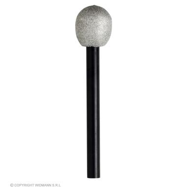 Microfono PVC Argento Glitter cm.26 |Widmann