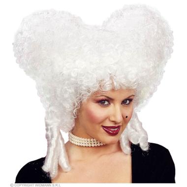 Parrucca Dama Bianco con Boccoli