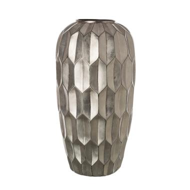 Vaso Ceramica Argento Hexagon cm.25x55