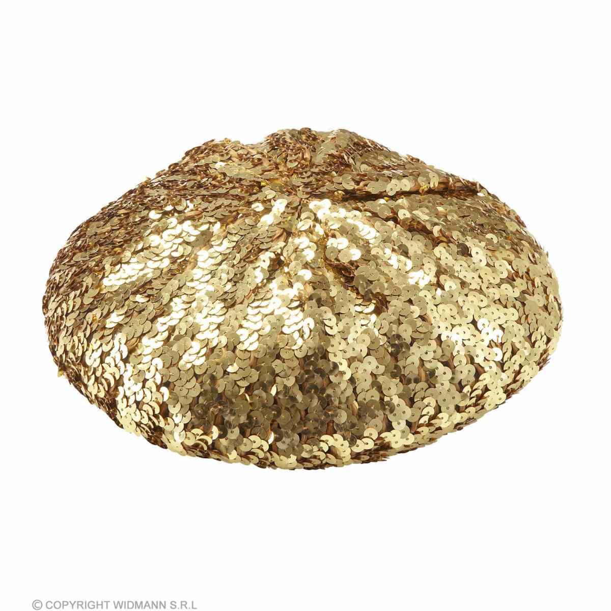 Cappello Basco Paillettes Oro