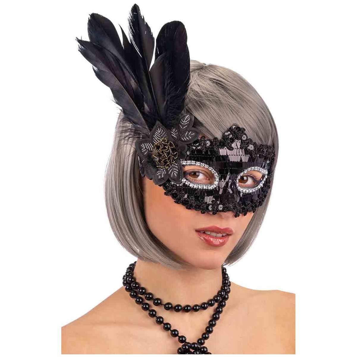Acquista Maschera di travestimento da donna sexy Maschera di piume Maschera  di Natale Maschera di Halloween