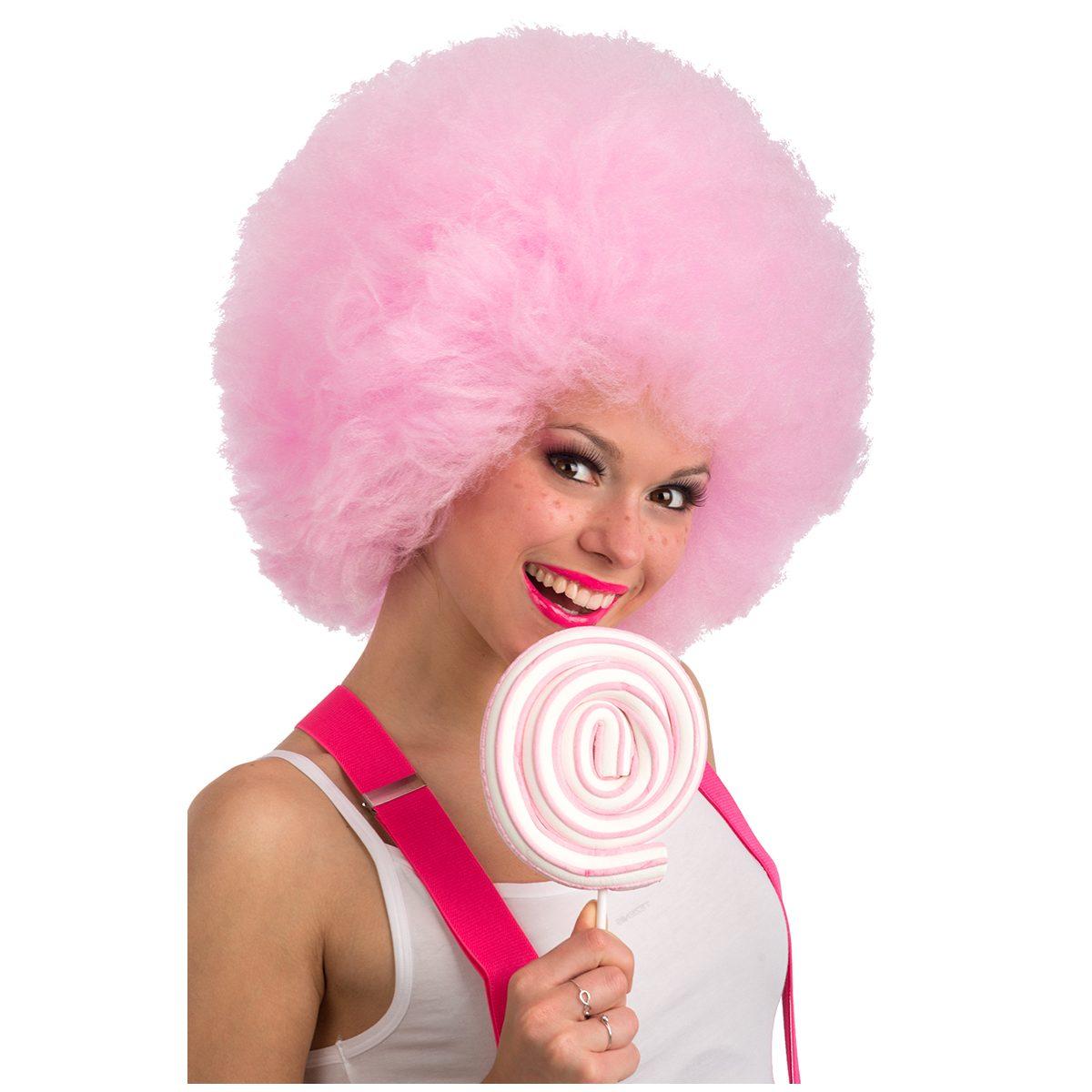 Parrucca Afro cm.ÃƒÂ˜40 Rosa |Carnival Toys