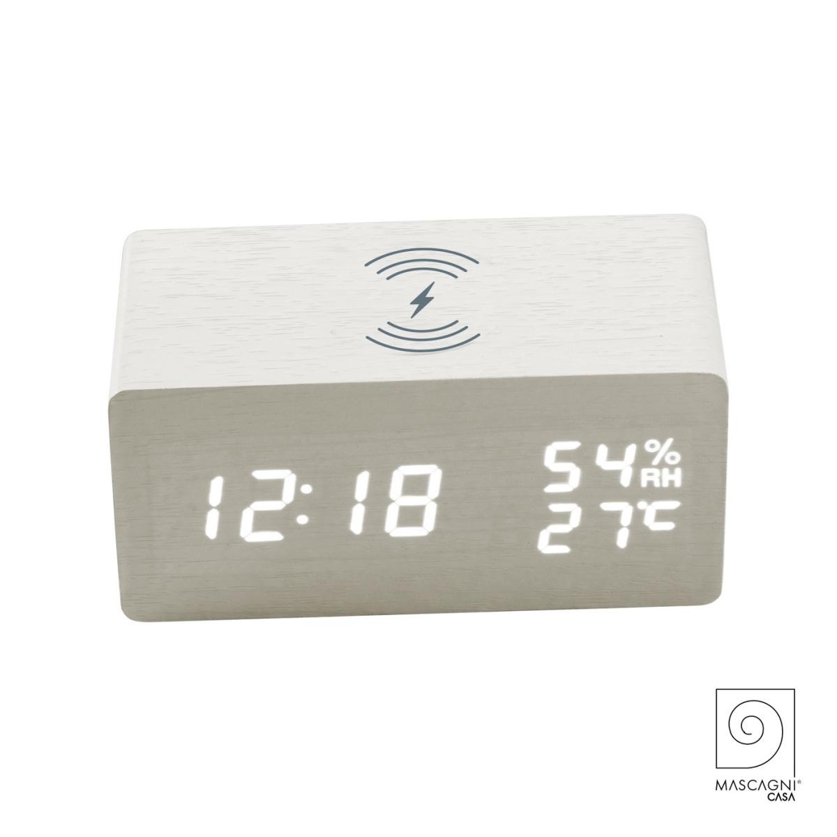 Sveglia Wireless con Cavetto USB cm.17x7x7 | Mascagni