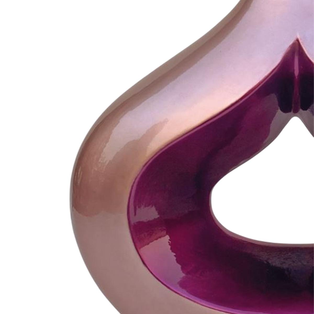 Vaso Ceramica Goccia Rosa cm.36x40 |Ambienti Glamour