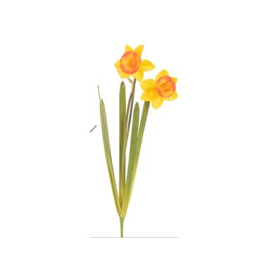 Fiore Artificiale Narciso Giallo e Arancione cm.47