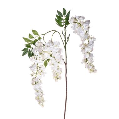 Fiore Artificiale Glicine Bianco cm.103