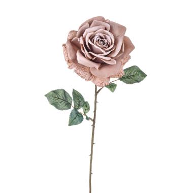 Fiore Artificiale Rosa Beige cm.70