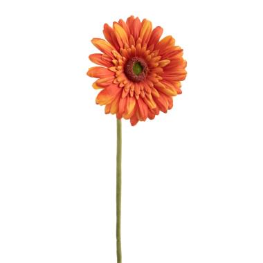 Fiore Artificiale Gerbera Arancione cm.62
