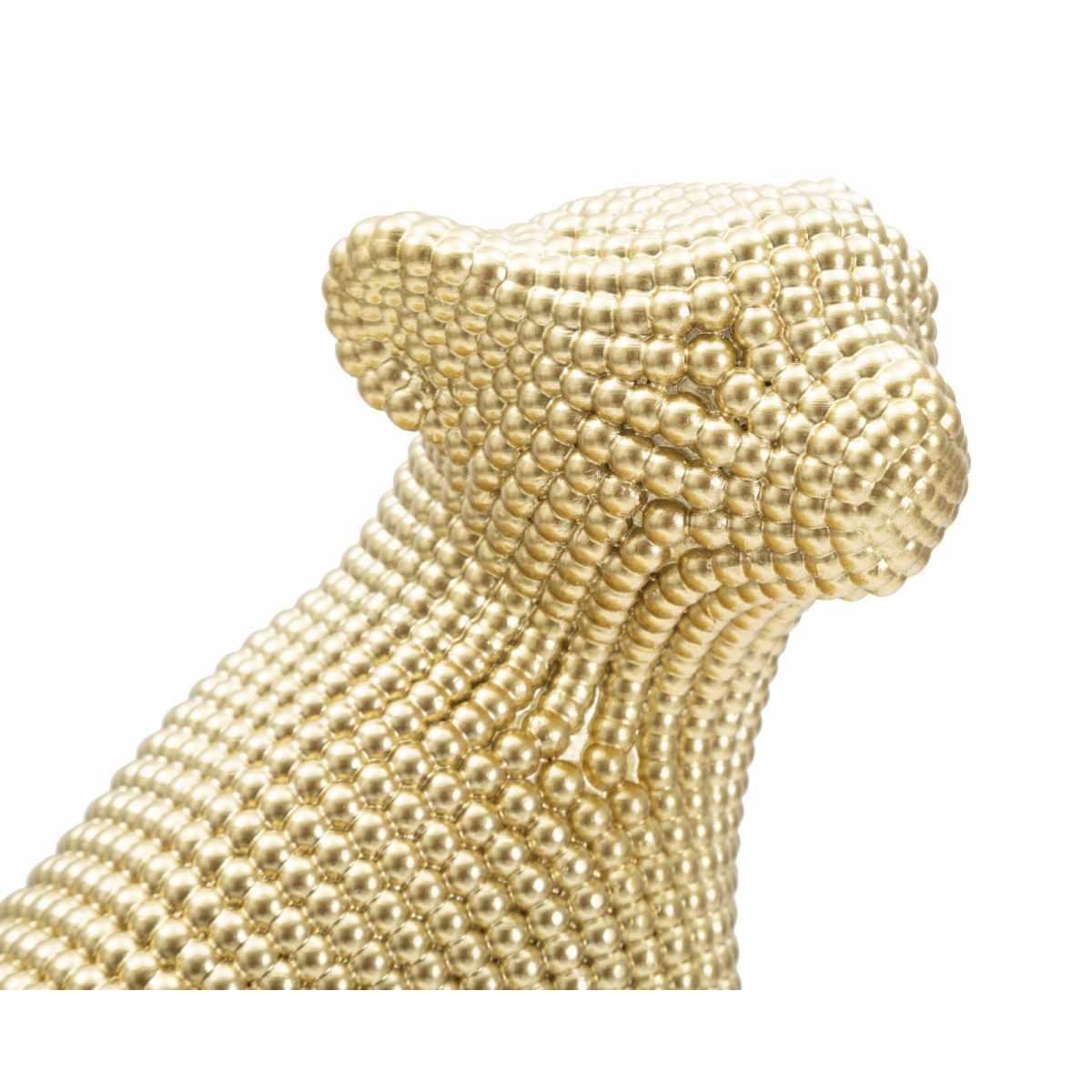 Scultura Leopardo Gold cm.23x15,5x29 |Mauro Ferretti