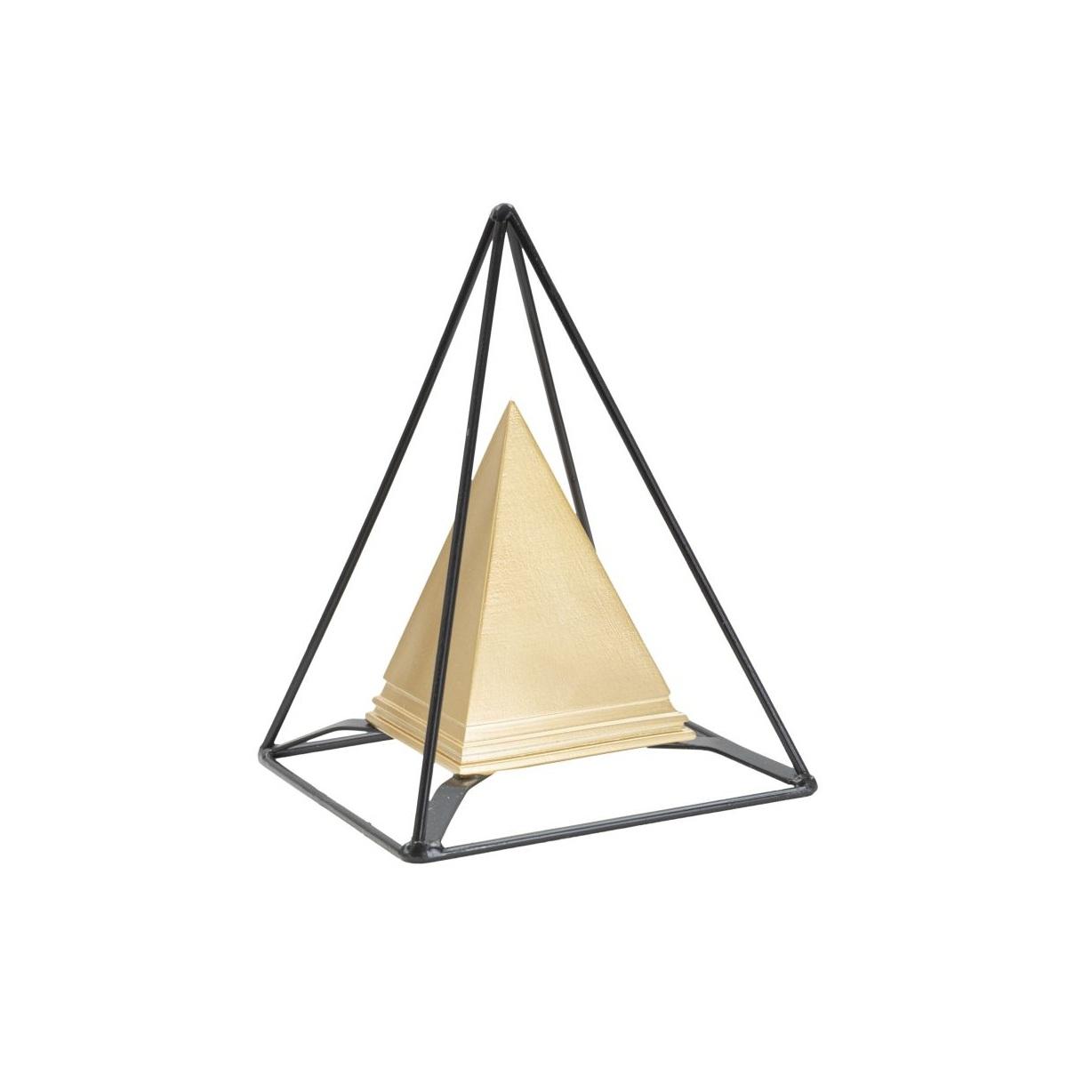 Piramide Gold Con Ferro cm.15x15x21 |Mauro Ferretti