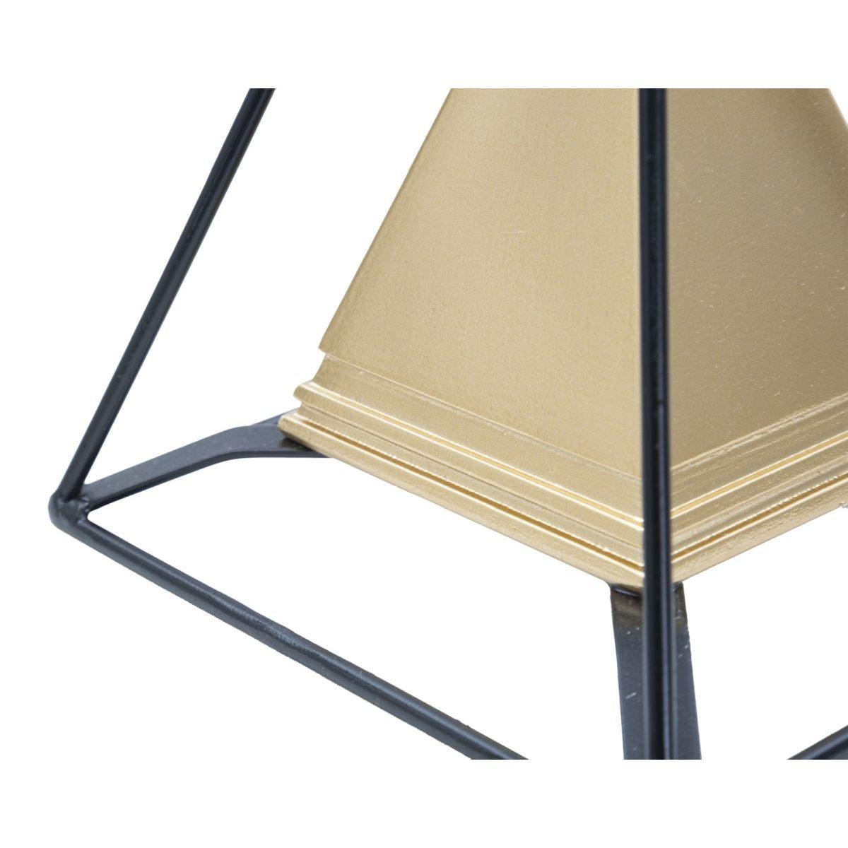 Piramide Gold Con Ferro cm.15x15x21 |Mauro Ferretti