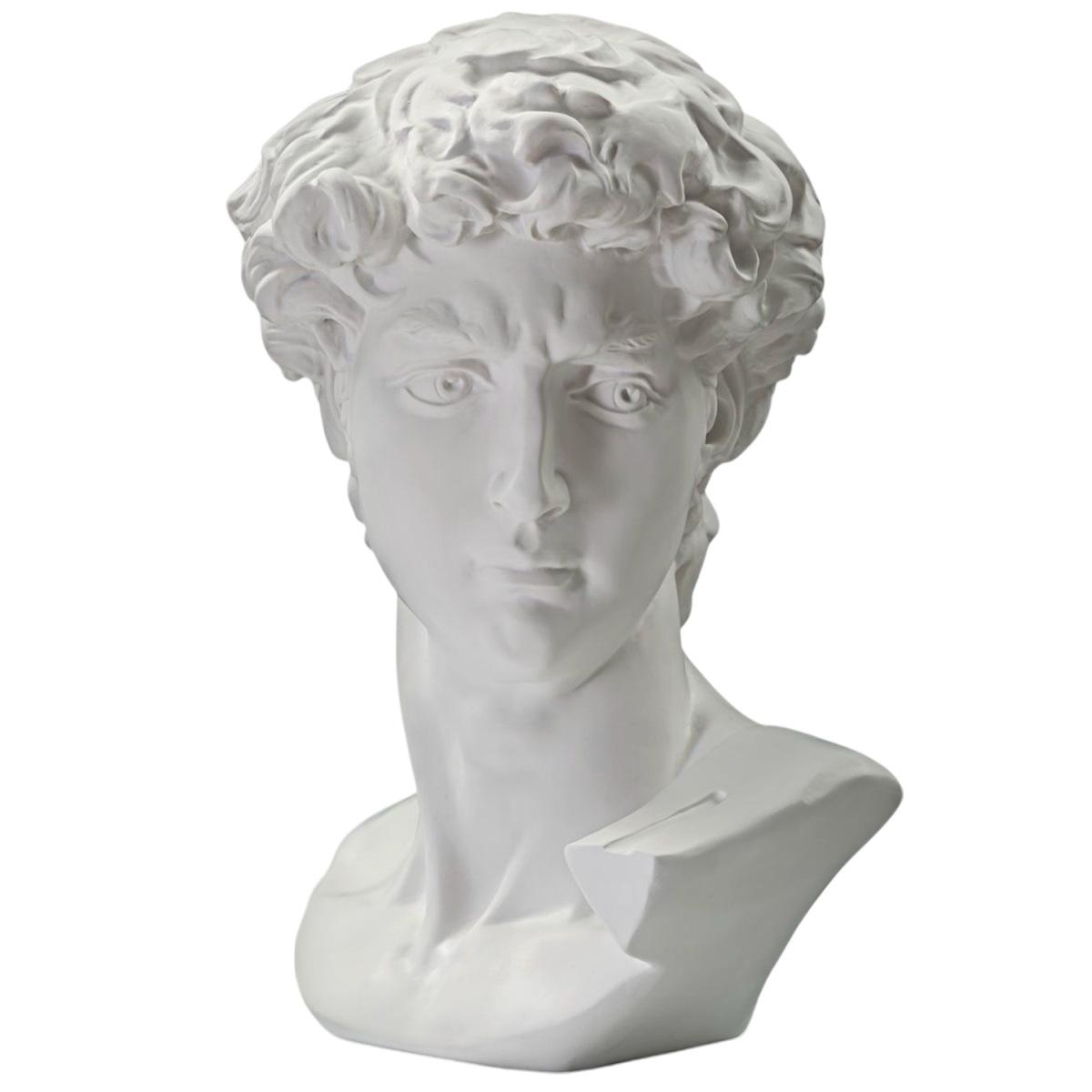 Scultura Testa Antica Bianca cm.44x35,5x60 | Mauro Ferretti