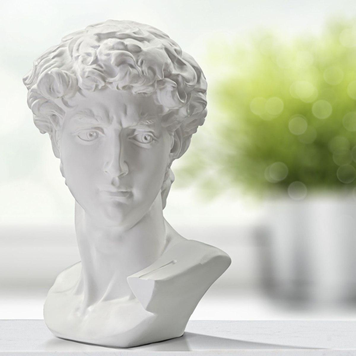 Scultura Testa Antica Bianca cm.44x35,5x60 | Mauro Ferretti