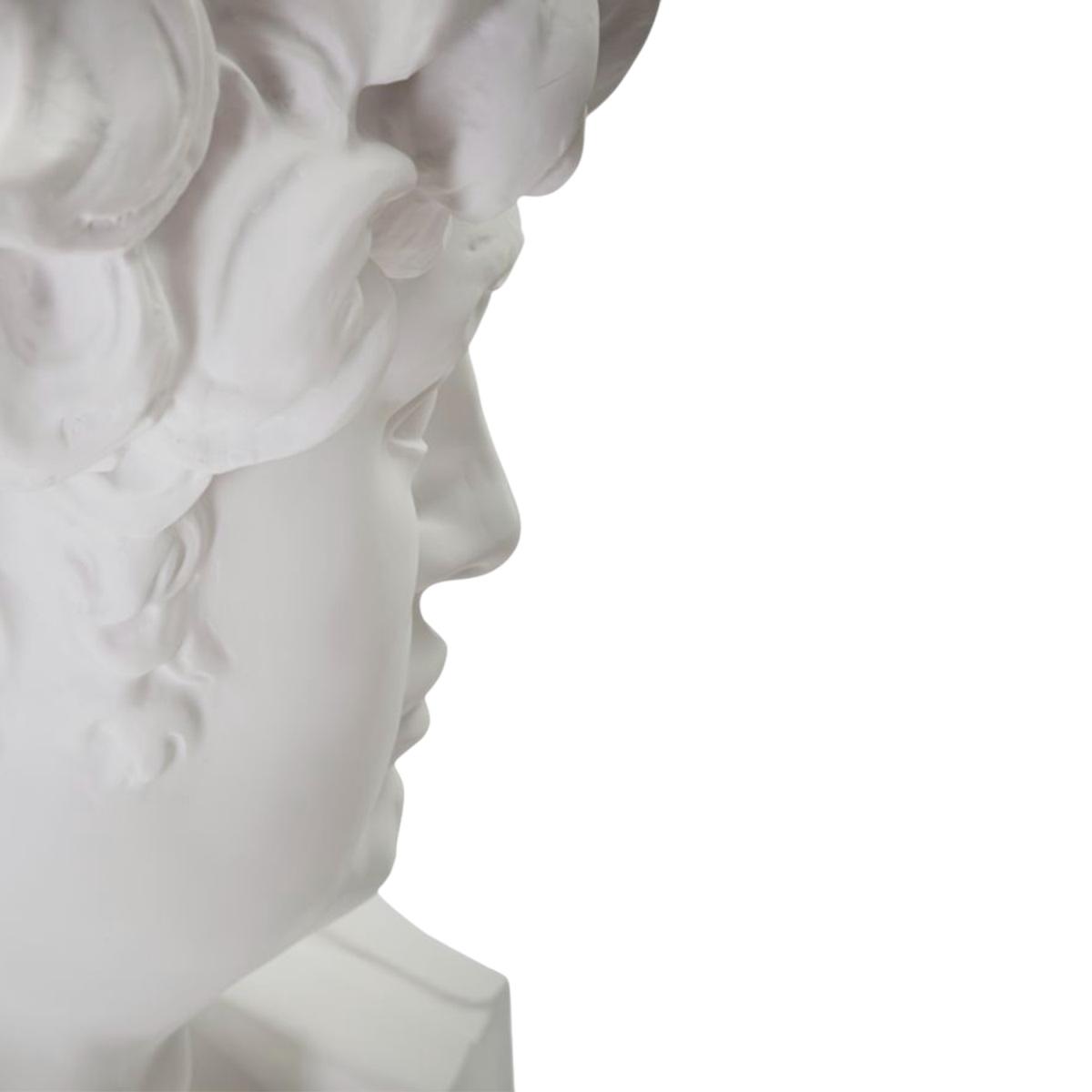 Scultura Testa Antica Bianca cm.44x35,5x60 | Mauro Ferretti