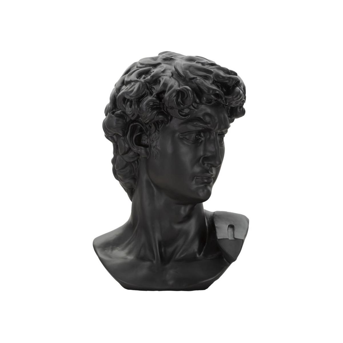 Scultura Testa Antica Nera cm.44x35,5x60 | Mauro Ferretti