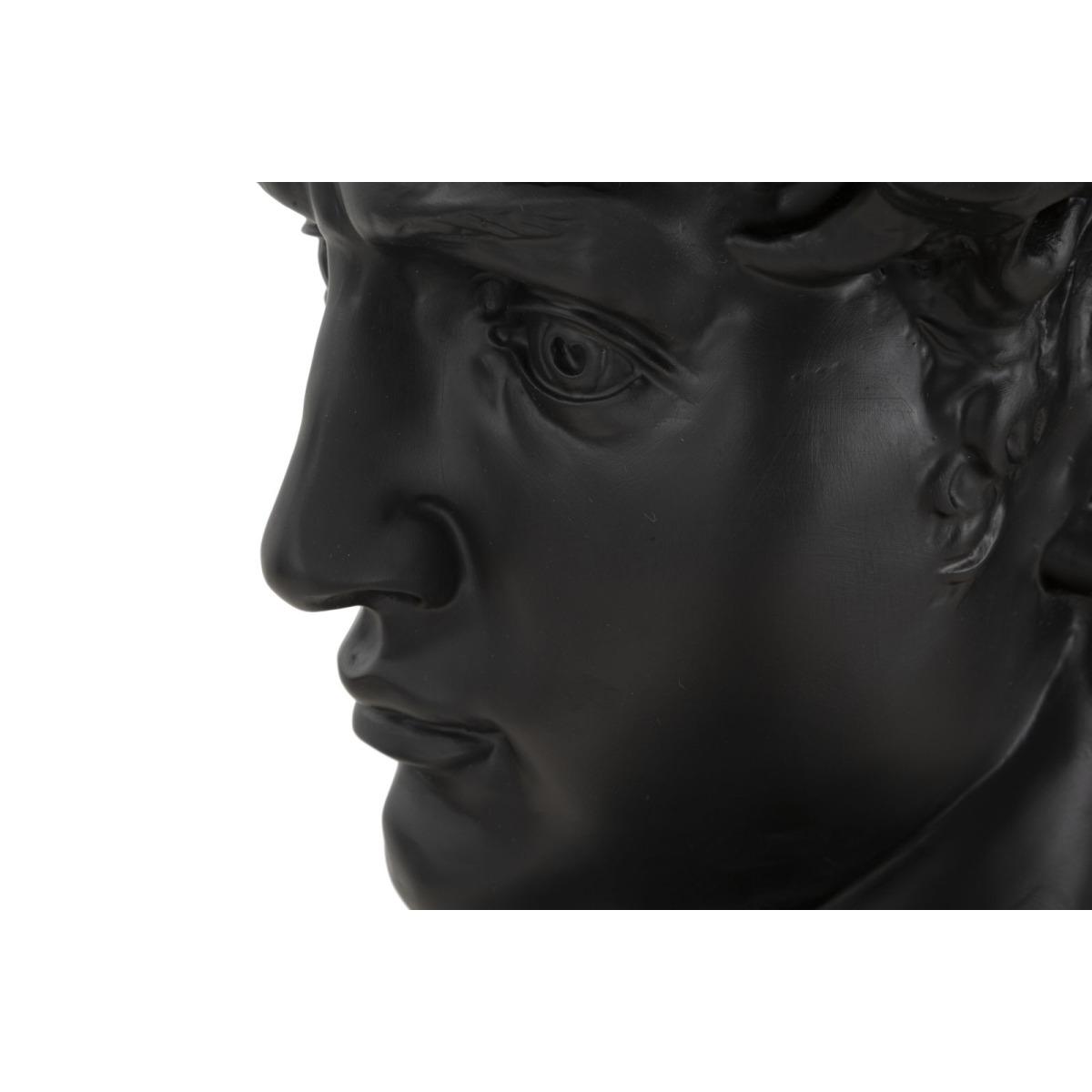 Scultura Testa Antica Nera cm.44x35,5x60 | Mauro Ferretti