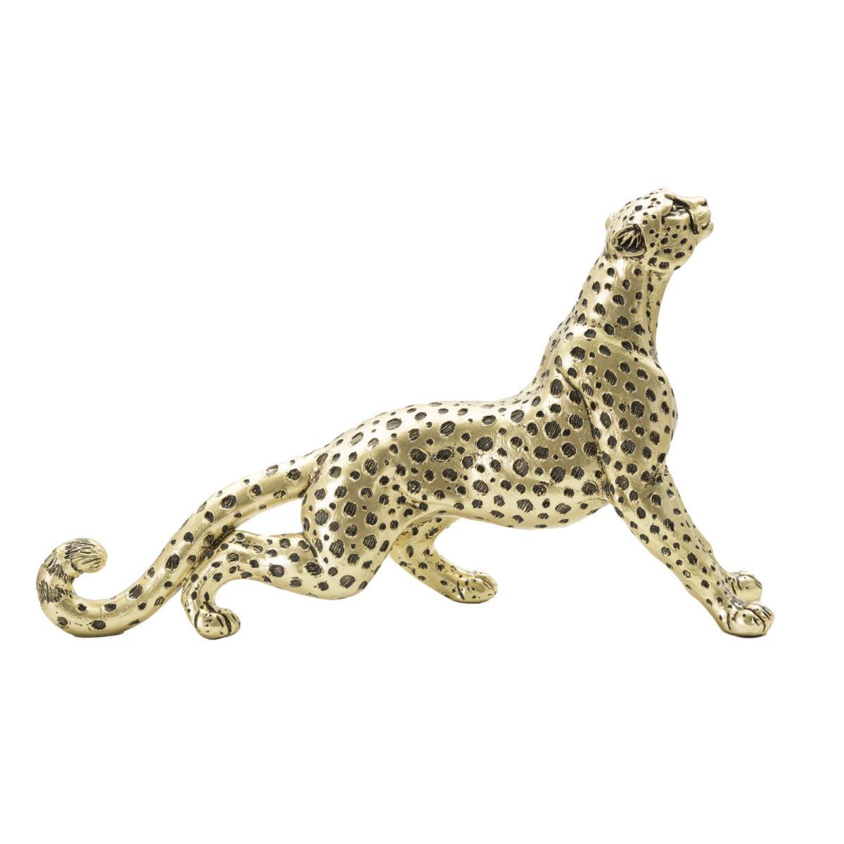 Scultura Leopardo Points Seduto cm.33x7,7x19,5 | Mauro Ferretti