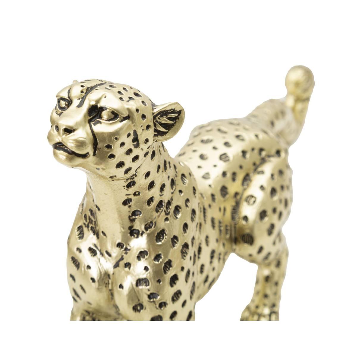Scultura Leopardo Points Seduto cm.33x7,7x19,5 | Mauro Ferretti