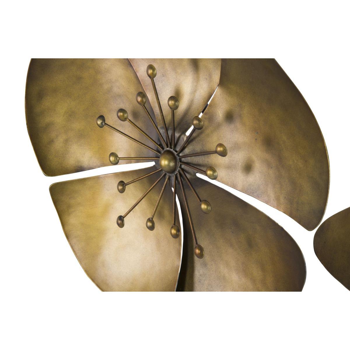 Quadro Pannello In Ferro Flower Goldy mod.A cm.94x6x50