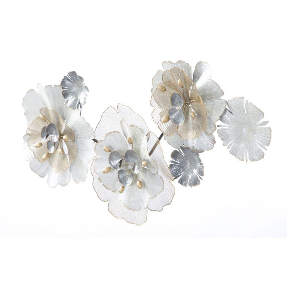 Quadro Pannello In Ferro Flowery cm.119x8x60 |Mauro Ferretti