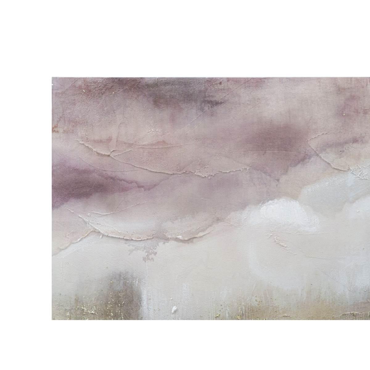 Quadro Dipinto Su Tela Pink Mountain cm.80x2,7x60