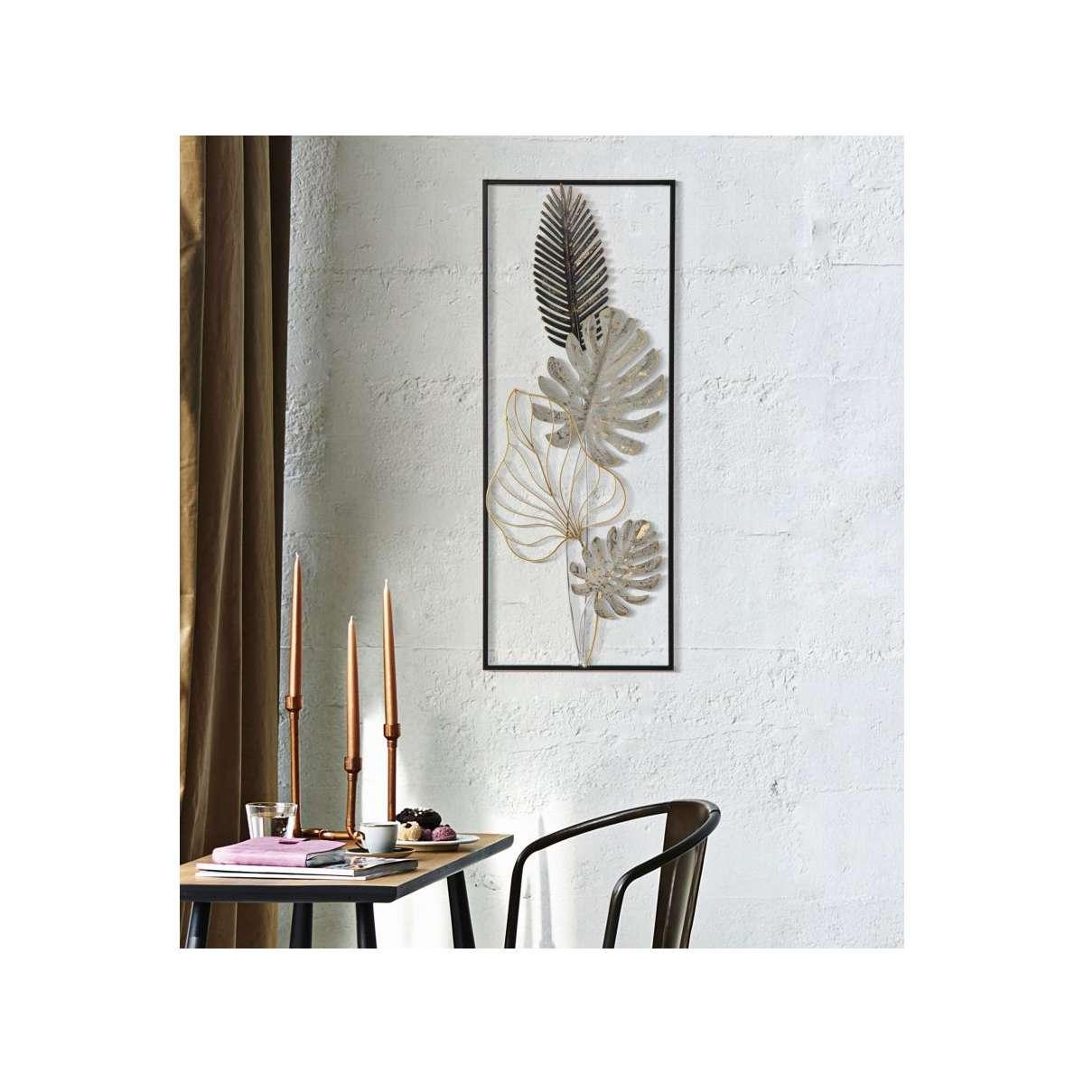 Quadro Pannello In Ferro Palm mod.A cm.28,5x3x74 | Mauro Ferretti