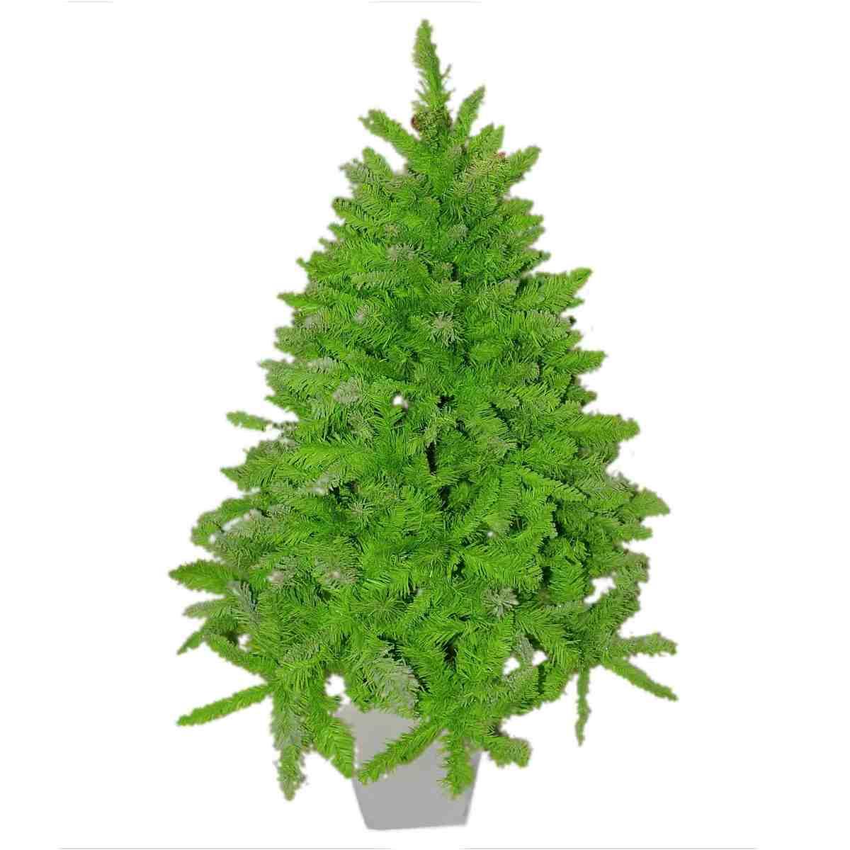 Albero Natale cm.160 Verde Innevato Fluo con Vaso cm.100 |M2 Store