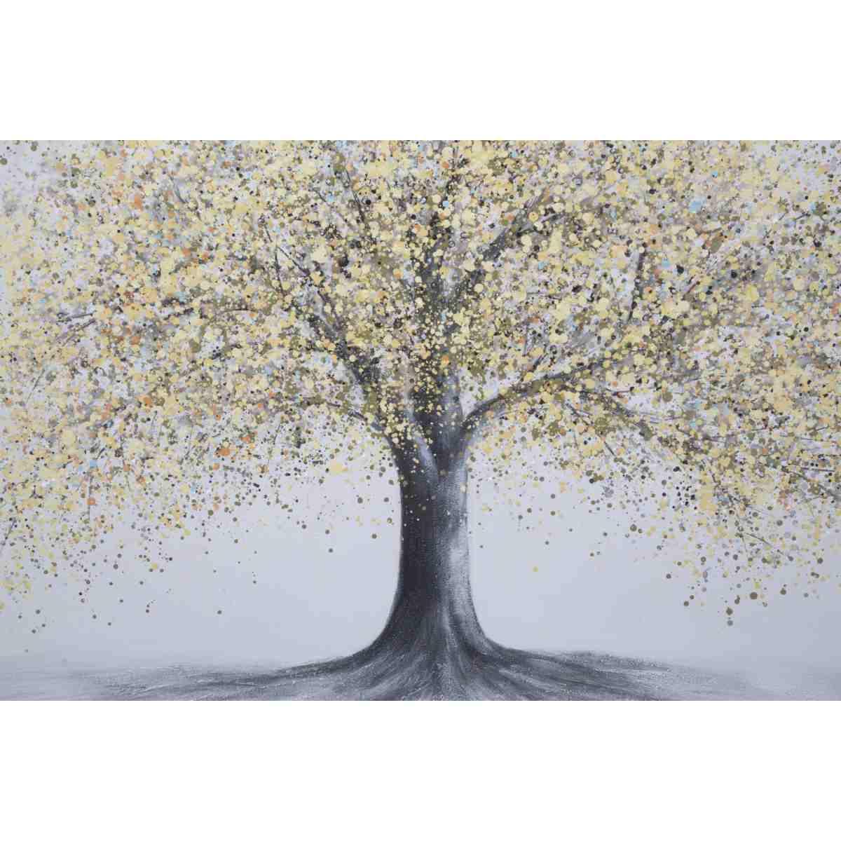 Quadro Dipinto Su Tela Tree Simple mod.B cm.120x3,8x80