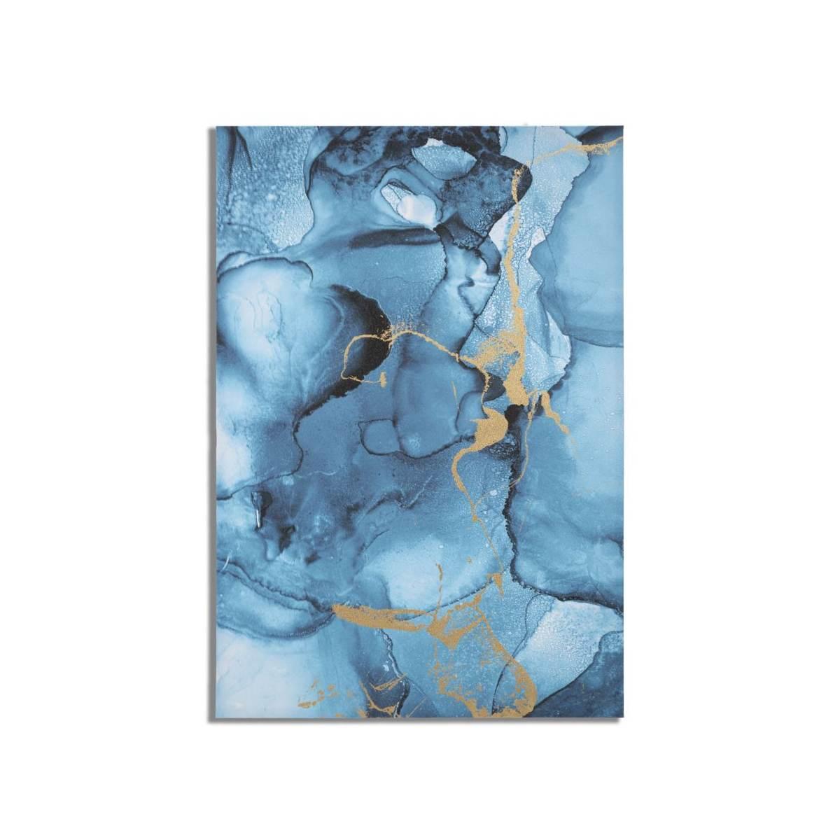 Quadro Stampa Dipinta Blu Rey cm.80x3x120 |Mauro Ferretti