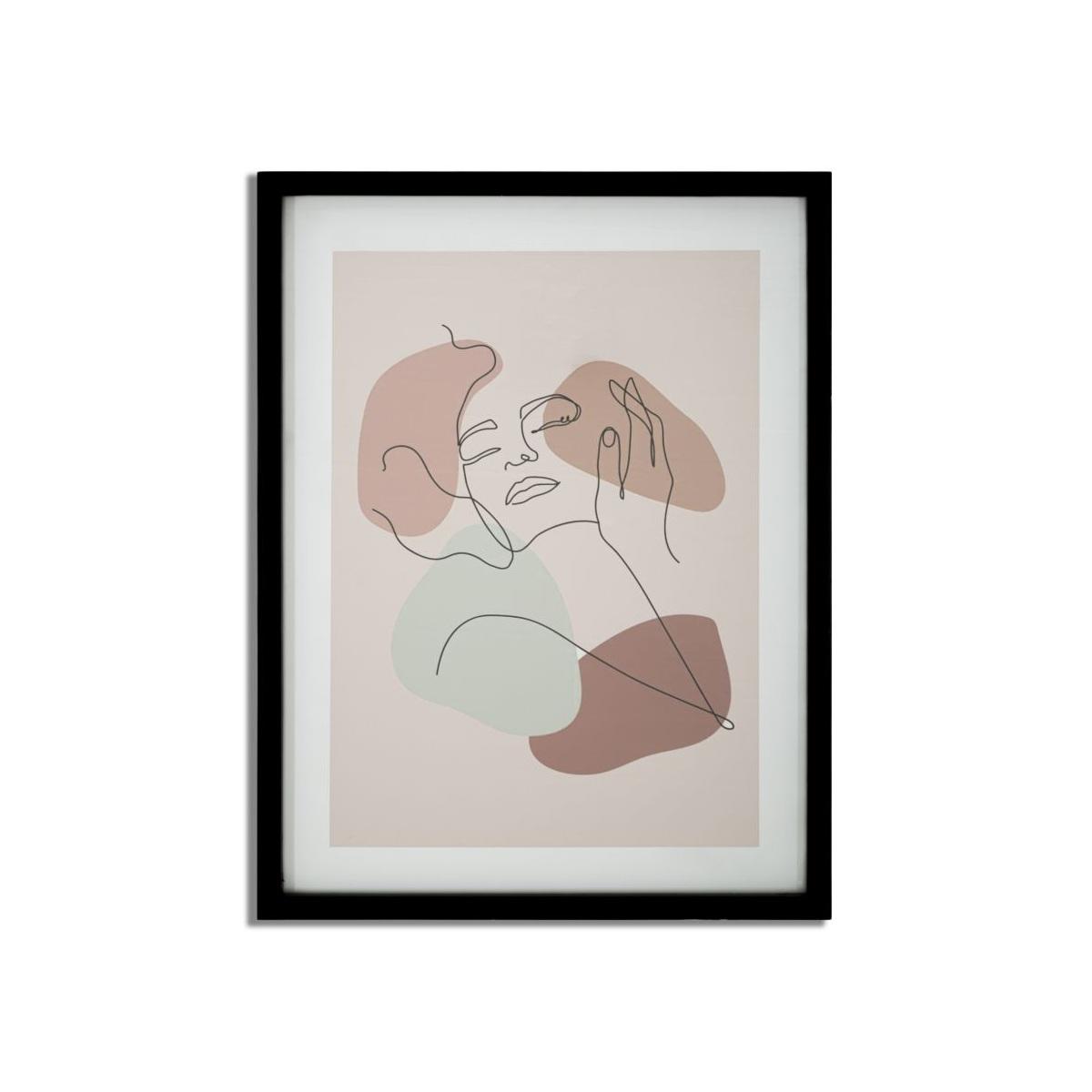 Quadro Stampa con Cornice Face mod.A cm.35x2x47 | Mauro Ferretti