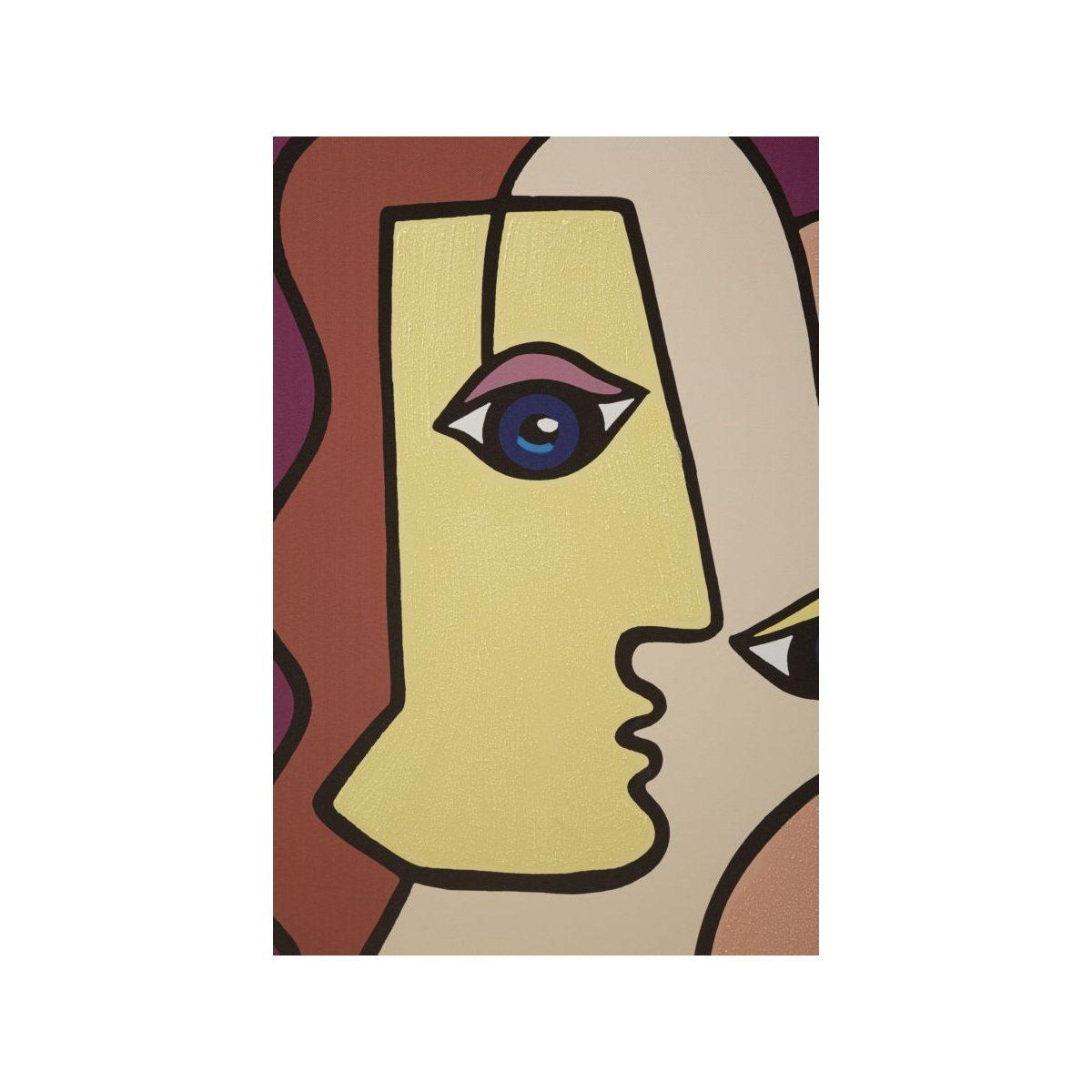 Quadro Stampa Dipinta Faces New mod.B cm.60x3x90 | Mauro Ferretti