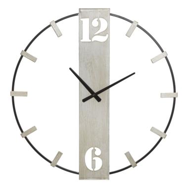 Orologio muro silvery 61 x 4,5 x 63 cm