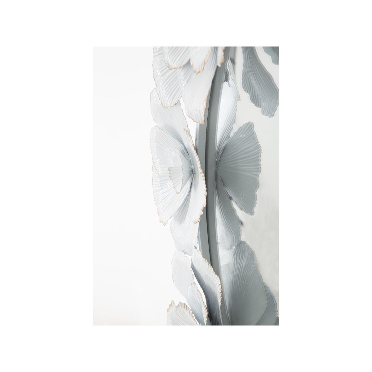 Specchio White Flower cm.82x2,6x85,5 Misura Interna cm.Ø62