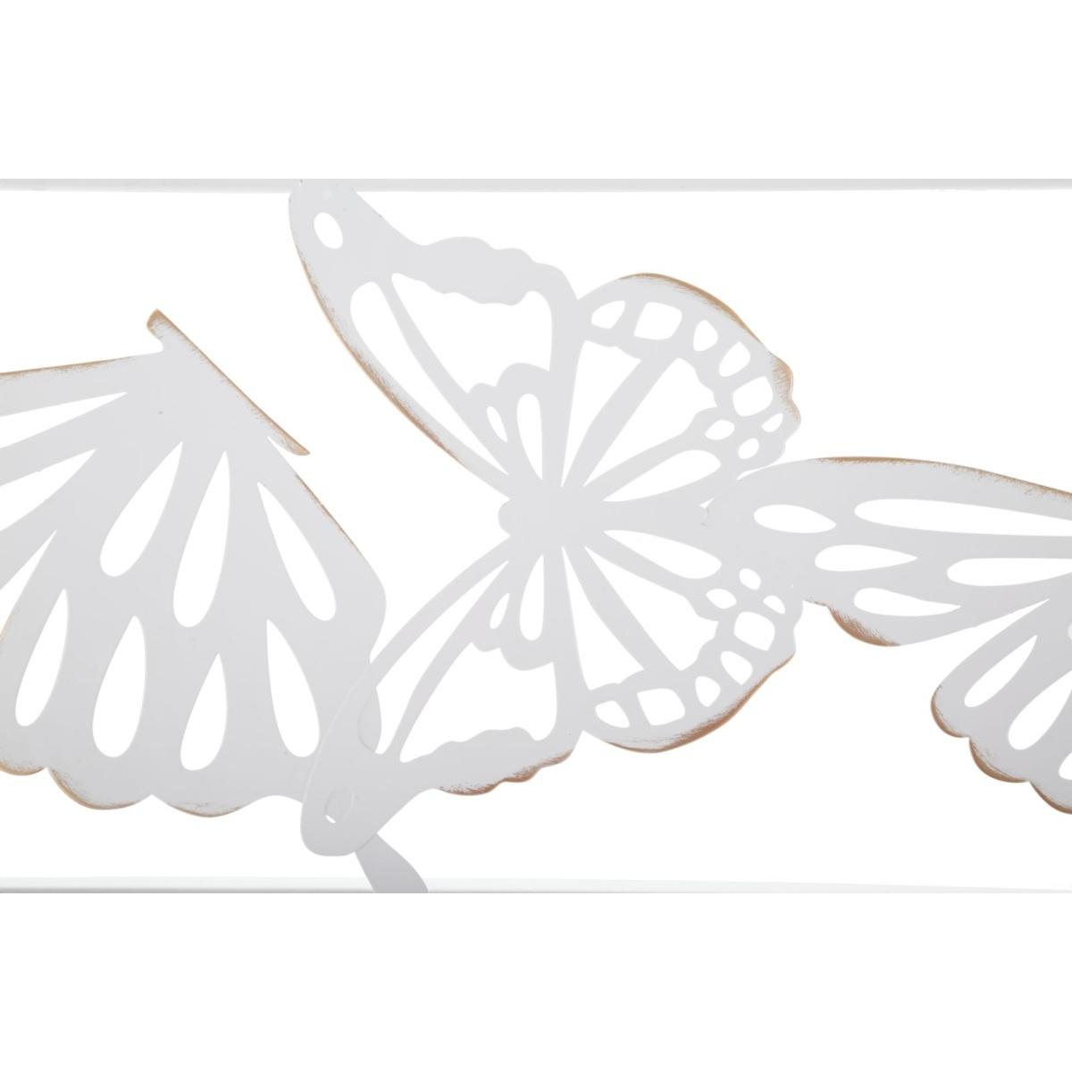 Specchio White Butterfly cm.85x1x115