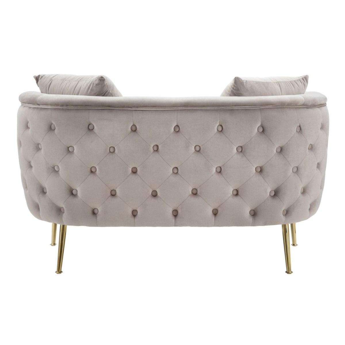 Divanetto Bucarest Grigio cm.127x74x73 | Mauro Ferretti