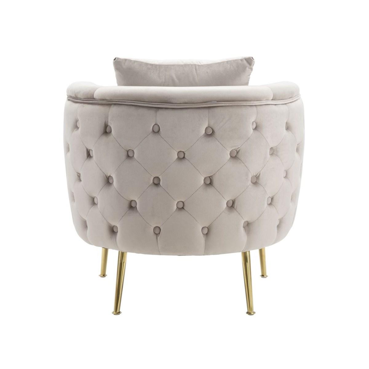 Poltrona Bucarest Grigia cm.76x74x73 | Mauro Ferretti