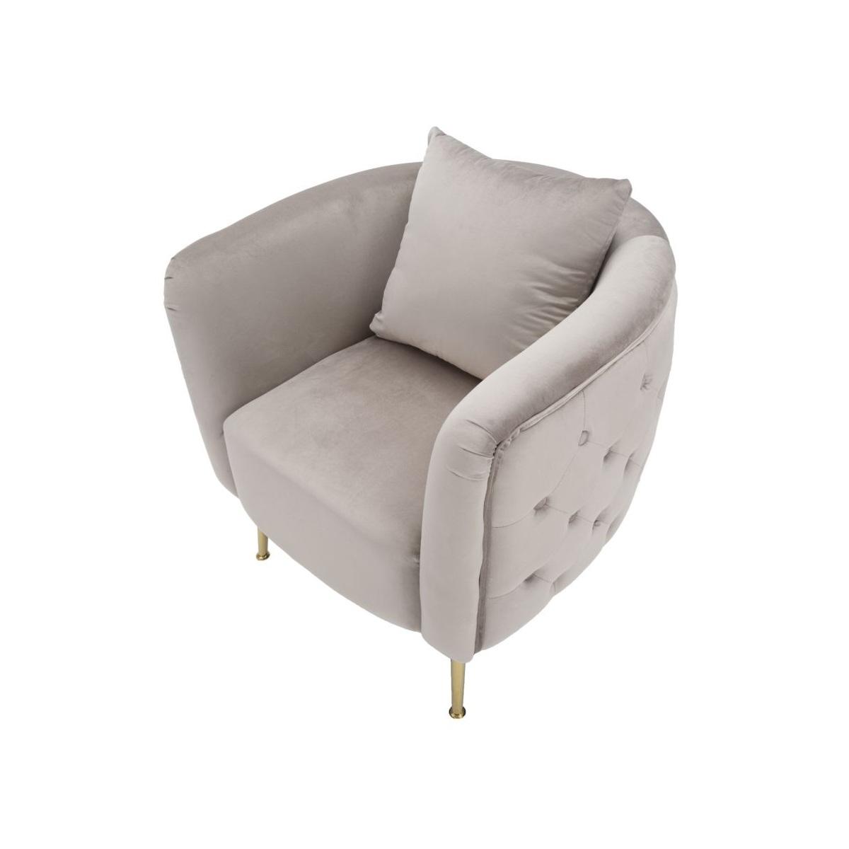 Poltrona Bucarest Grigia cm.76x74x73 | Mauro Ferretti