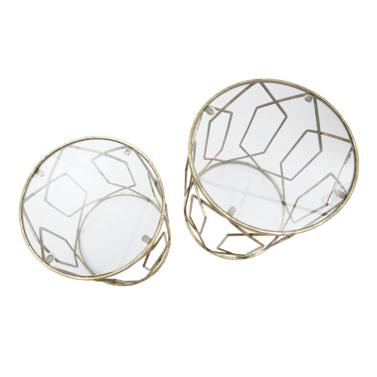 Tavolinetti Tunisi Coppia cm.ÃƒÂ˜42x53-38x47 | Mauro Ferretti