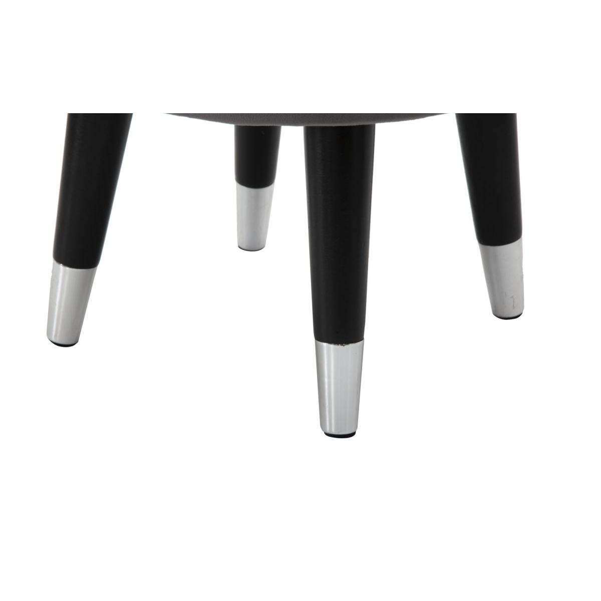 Sgabello Paris Grigio/Silver cm.ÃƒÂ˜35x40,5 | Mauro Ferretti