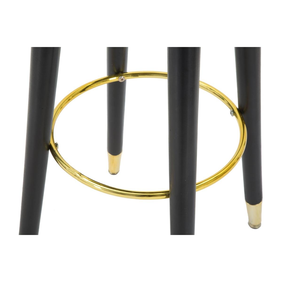 Sgabello Bar Paris Ottanio/Gold cm.ÃƒÂ˜35x74 | Mauro Ferretti