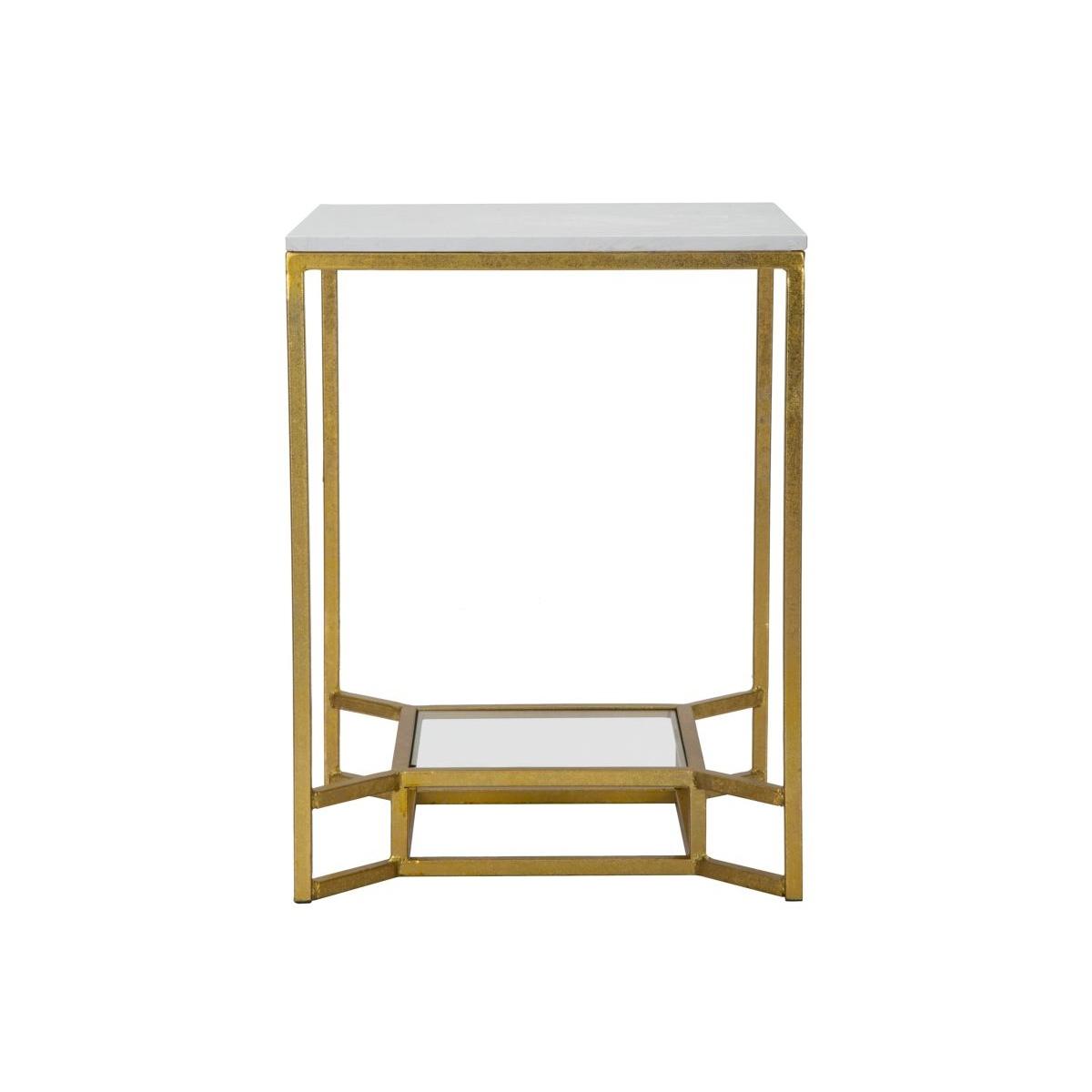 Tavolinetto Double Marble cm.47x47x60 | Mauro Ferretti